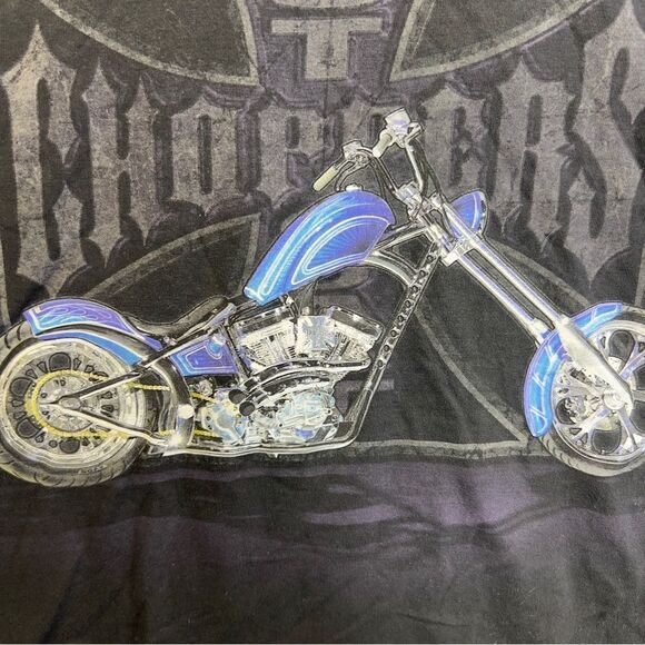 Y2k vintage Large West Coast Chopper graphic t shirt - Picture 1 of 14